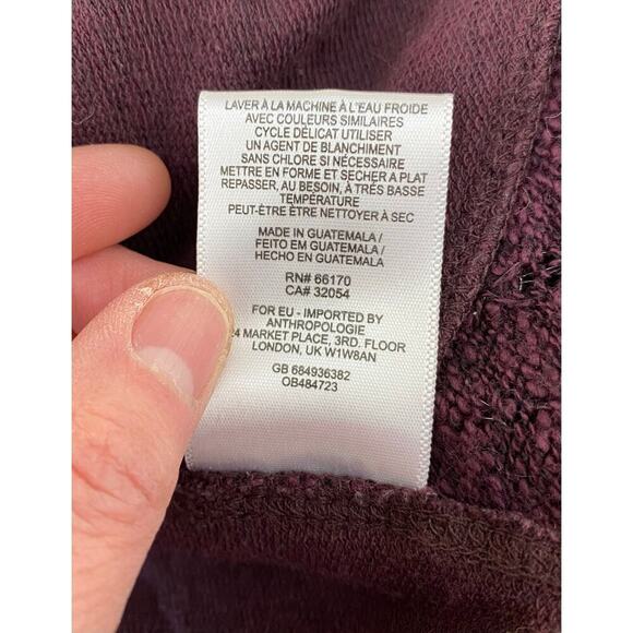 Anthropology Saturday Sunday Women's M Purple Open Duster Cardigan - Picture 9 of 9